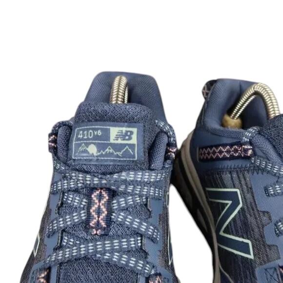 New Balance Shoe Women 7.5 Athletic Trail Running Sneaker All Terrain 410v6 Blue - Picture 2 of 15